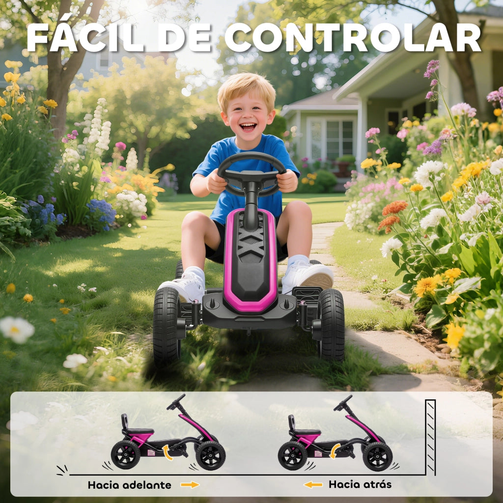 Portagiochi con Ruote per Bambini 2-5 Anni ¨C Minimal ¨C Rosa Metallo