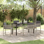 Set da Pranzo per Giardino 5 pcs Grigio chiaro polyrattan 3380762
