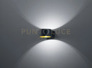 LACAPO APPLIQUE LED 4,3W 430lm, 3000K NERA INTERNO ORO D. 10CM P. 15CM