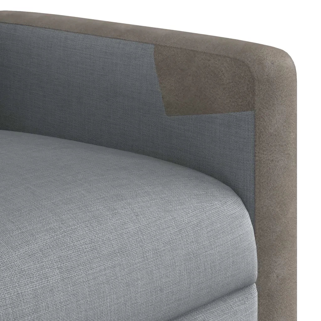 Poltrona Reclinabile in Tessuto Grigio Chiaro 4104839