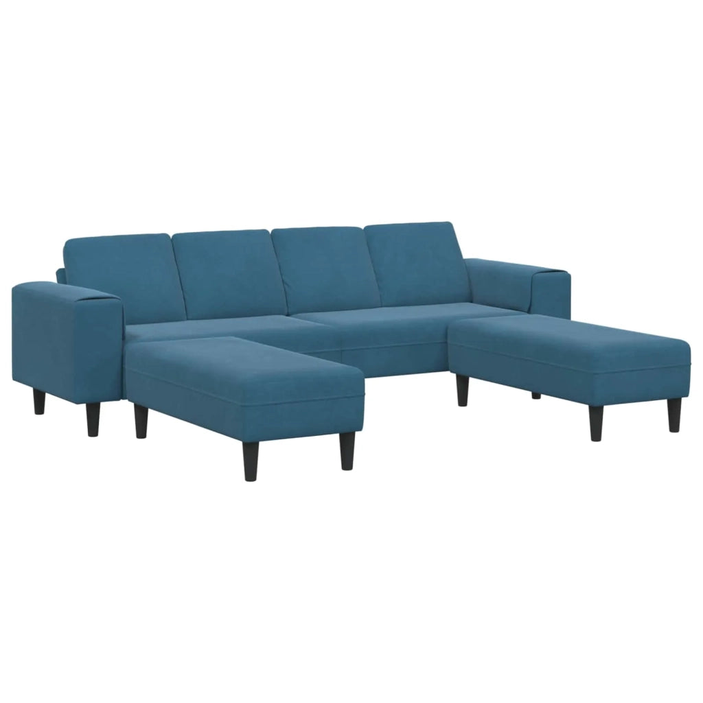 Divano per Soggiorno 3 pcs Blu 250 x 188 x 76 cm 3335121