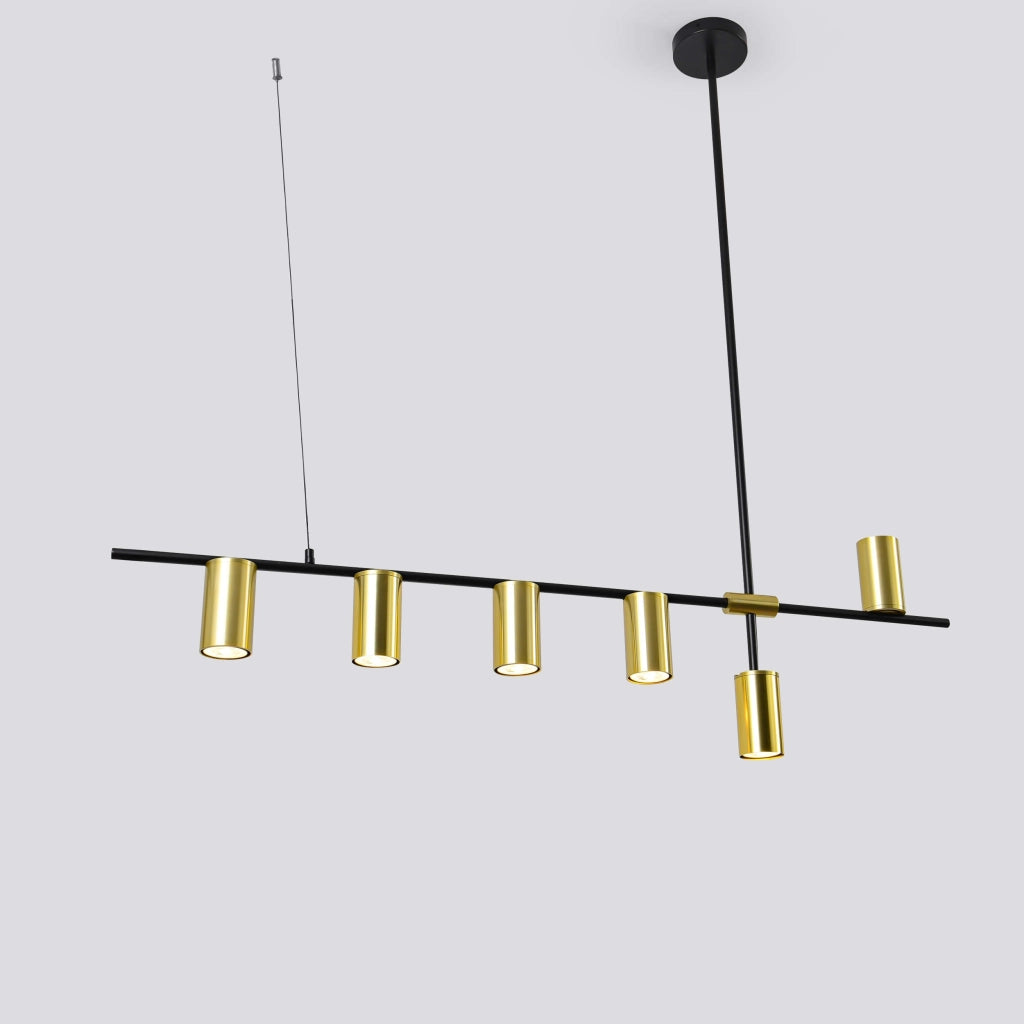 Lampada a sospensione Arizona 6xGU10 nero/oro Light Prestige