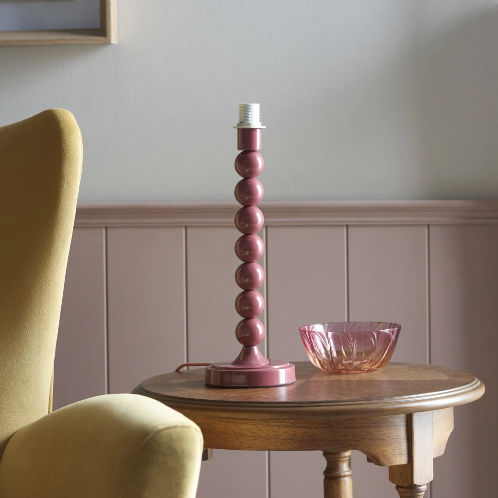 Base lampada da tavolo Higgledy Endon rosa lucida E14