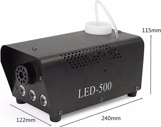 Rookmacchina con LED e Comando a Distanza Senza Fili - 600w - Rookmacchina Halloween - Disco Rookmacchina a Colori Vibranti