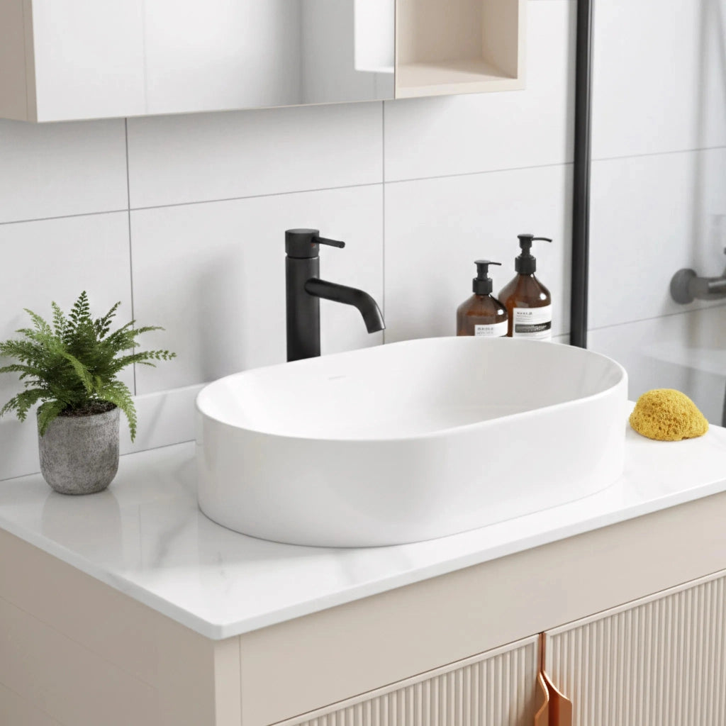 Set Di Mobili Da Bagno Con Top Modo 60cm Beige