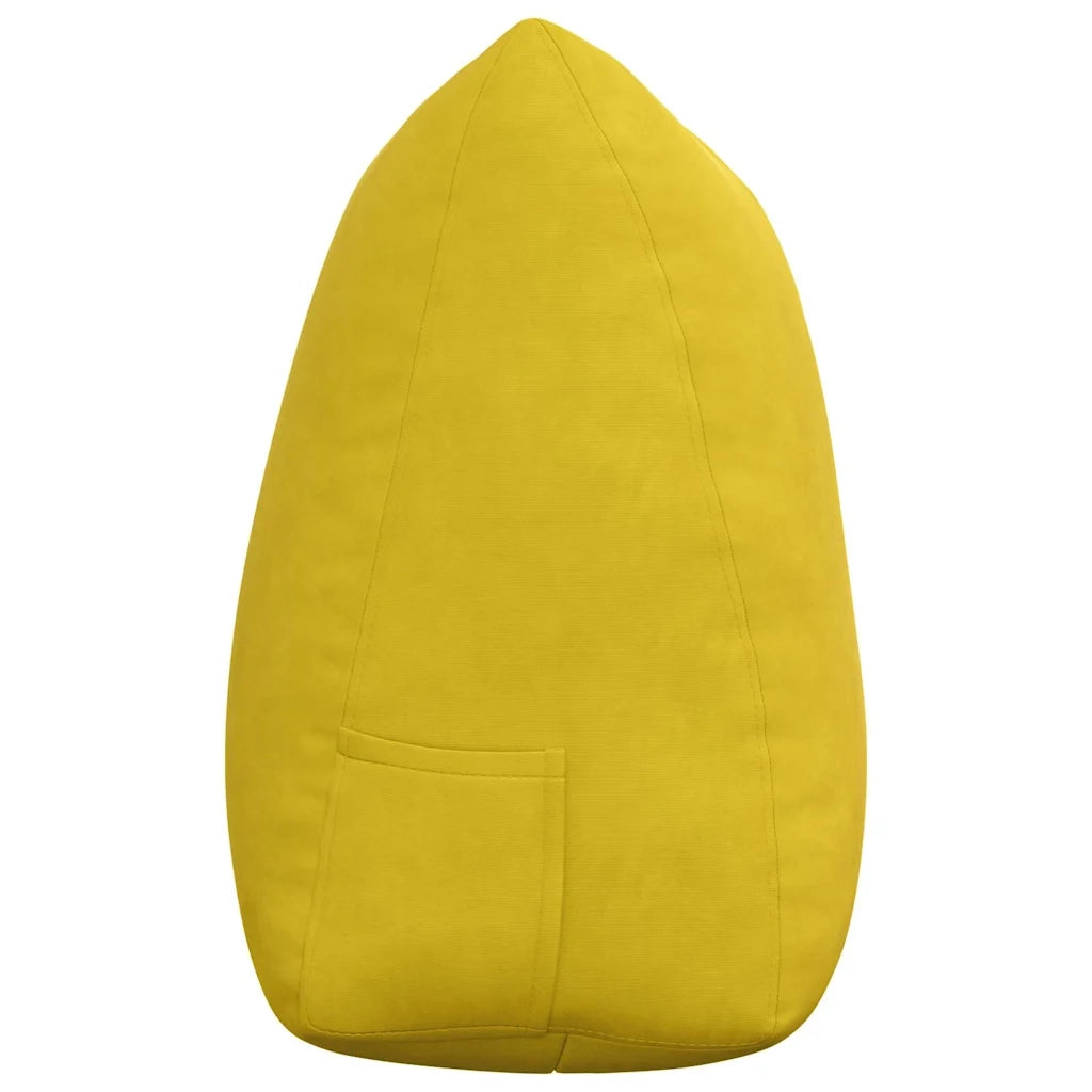 Cuscino per Schiena | Cuscino dorsale Giallo 140 x 24 x 50 cm Velluto