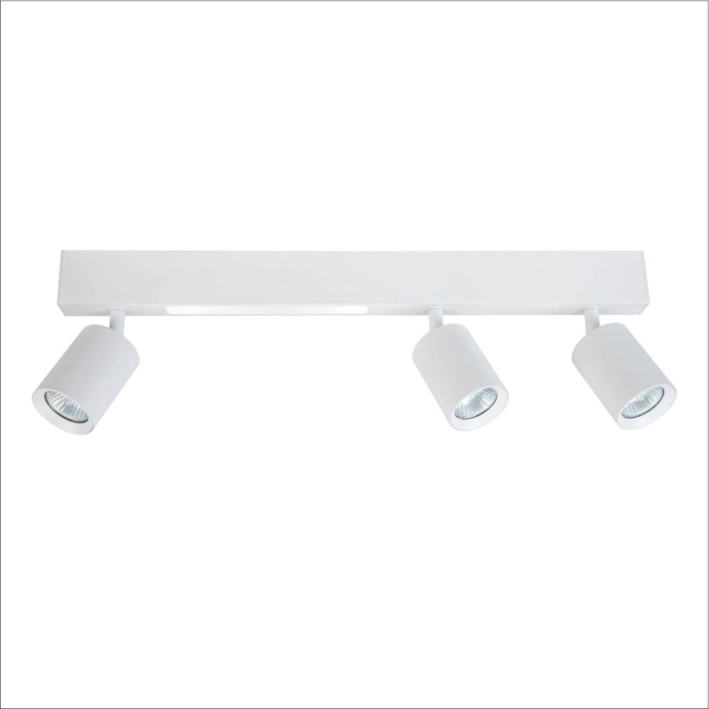Faretto soffitto triplo barra bianco LED 5W 3xGU10 Milagro