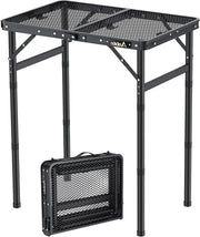 Tavolo grillabile pieghevole - leggero e trasportabile - 1 pezzo - alluminio - 0,6 m