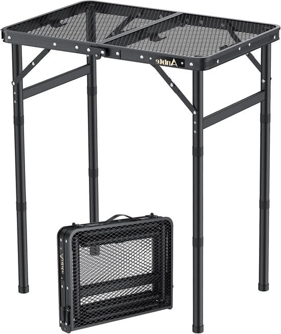 Tavolo grillabile pieghevole - leggero e trasportabile - 1 pezzo - alluminio - 0,6 m
