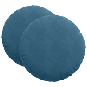 Cuscini per Seduta 2 pz | Cuscini per sedie Blu ?60 x 21 cm Velluto