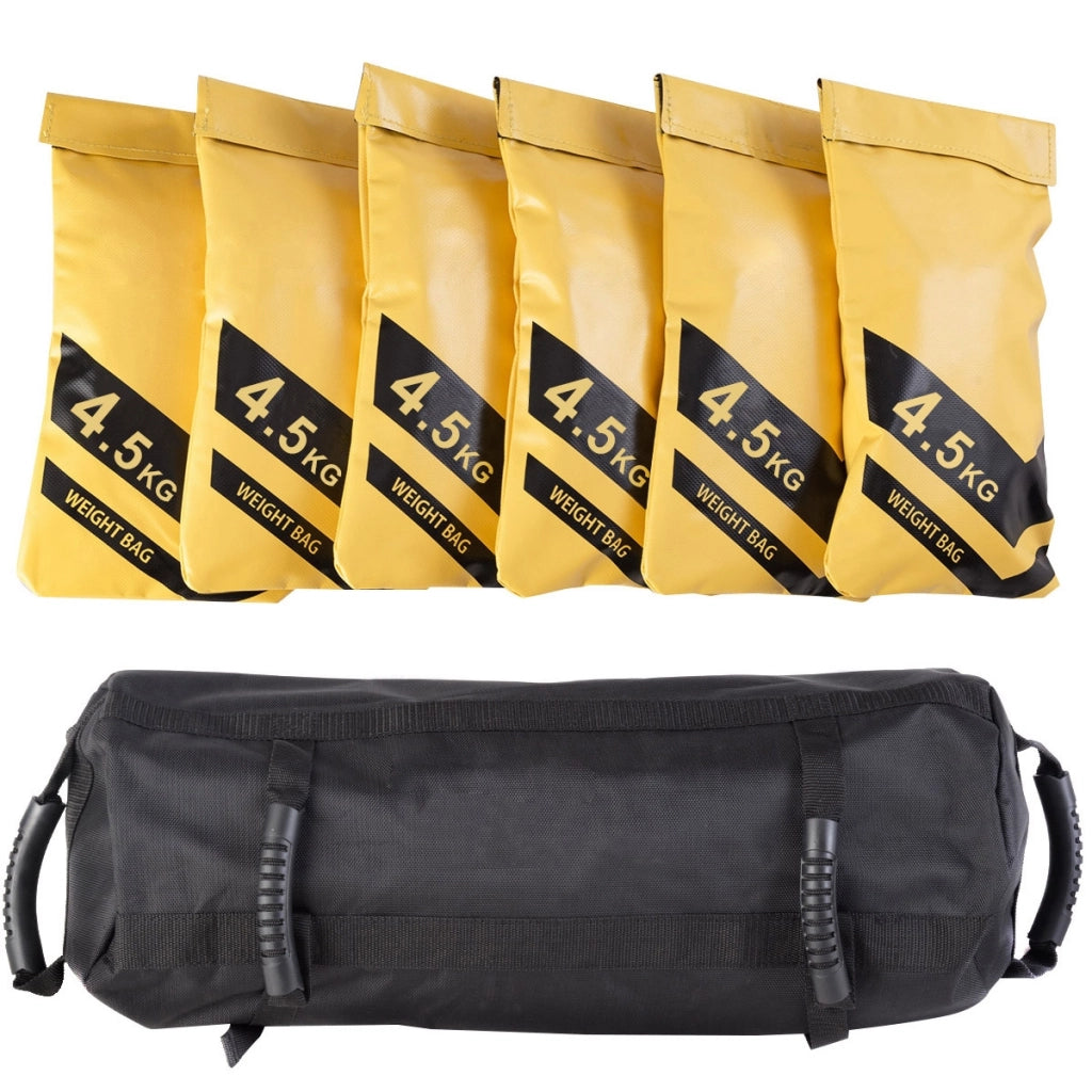 Sacchetti di sabbia per esercizio fisico con una borsa Oxford e 6 sacchetti di sabbia 6x4,5kg