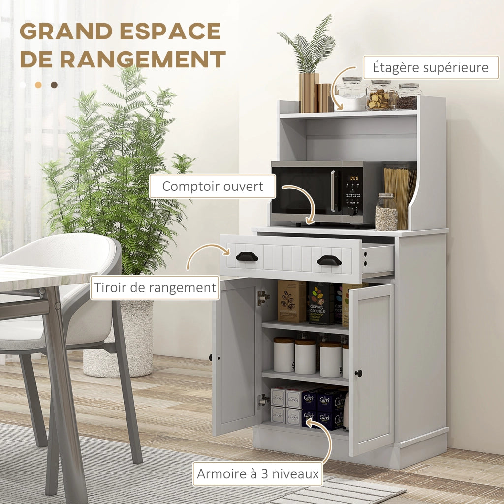 Armadio per cucina ¨C Minimal ¨C 61x35x125,4 cm bianco