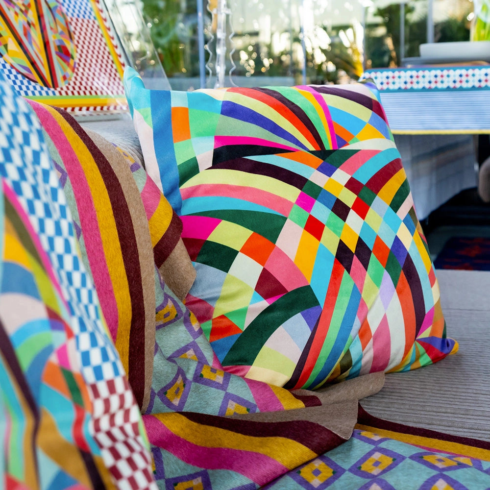 FODERA CUSCINO 40X40 DISEGNO RAINBOW