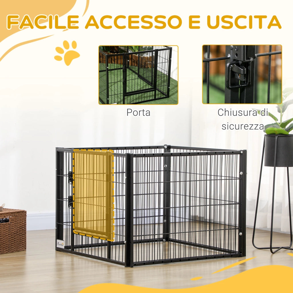 Recinto per Cani ¨C Minimal ¨C Grigio 150x79x61cm