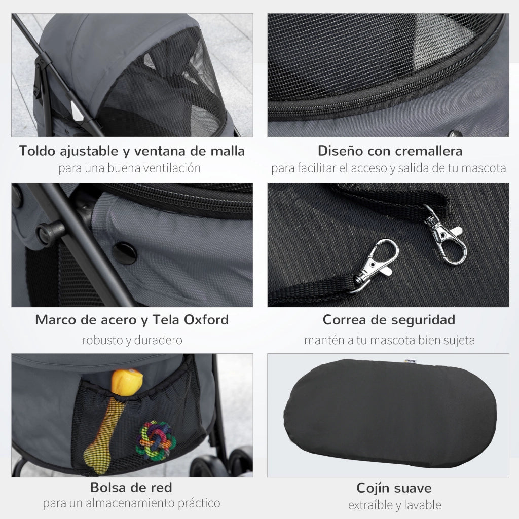 Casetta per Cani Piccoli Pieghevole ¨C Minimal ¨C Grigio Acciaio
