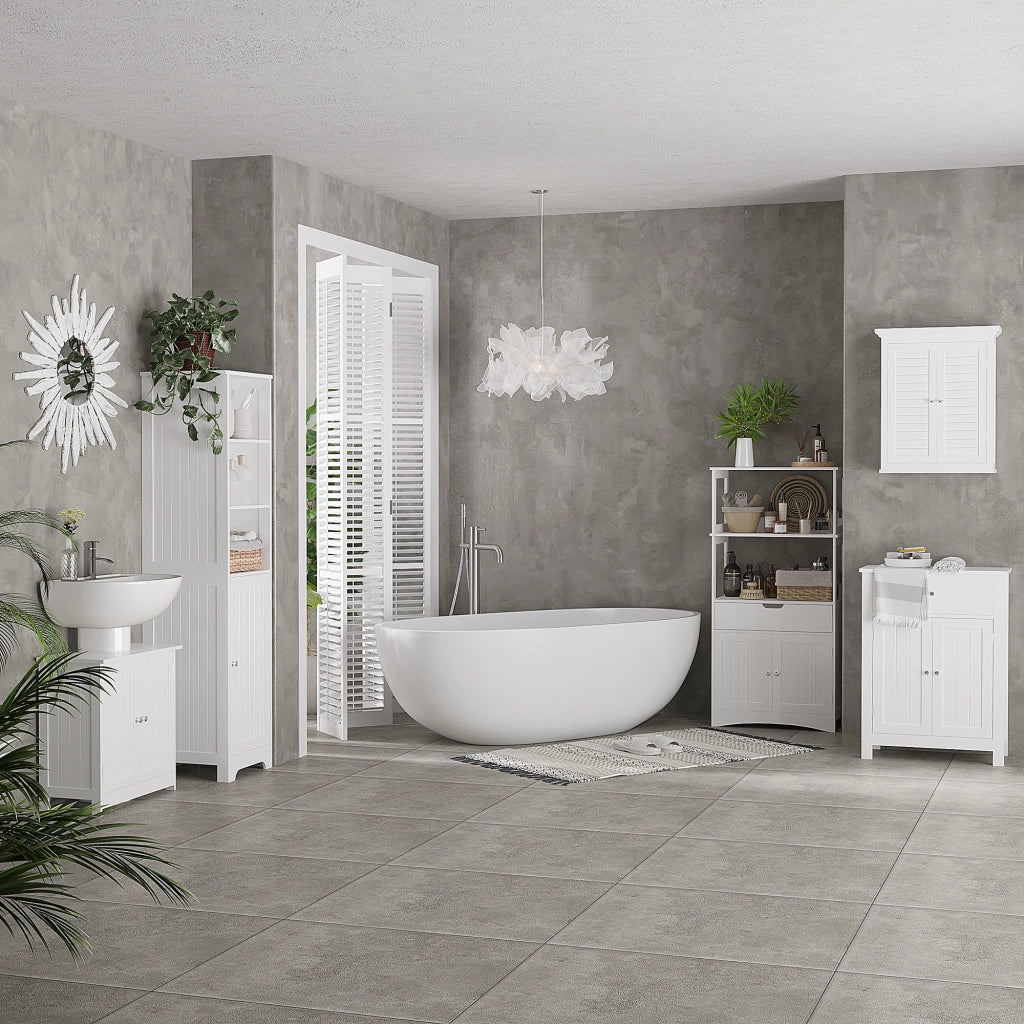 Mobile Sottolavabo Bagno ¨C zephmum ¨C Bianco 60x30x60