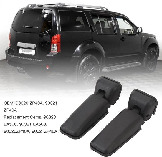 Scharniere di Finestra in Acciaio con Supporto - Set a 1 Paio - Compatibile con Pathfinder 2005-2012 - Installazione Facile - Materiale Durevole ABS/Metallo/Rubbero - Apertura e Chiusura Liscia - Scharniere di Finestra