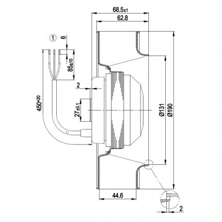 VENTILATORE CENTRIFUGO EBM R4S190-AC04-05