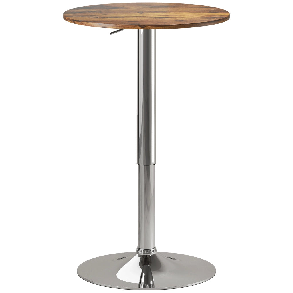 Tavolo da bar regolabile ¨C Minimal ¨C marrone 67-93 cm