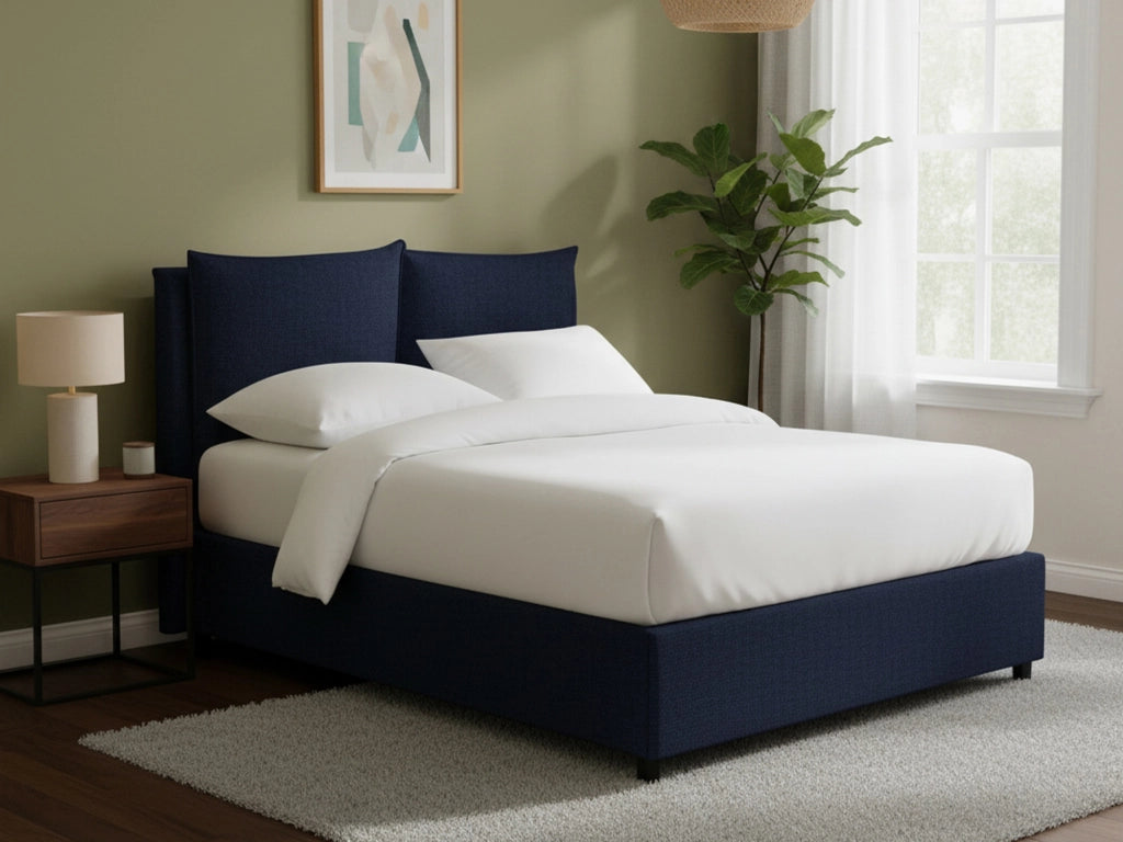 Penrith, Letto Singolo Sfoderabile Made in Italy, Viola Scuro