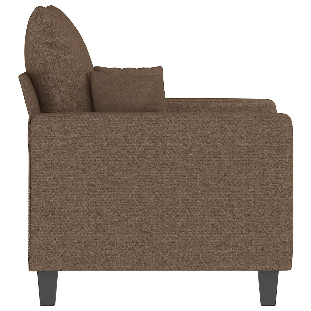 Poltrona Marrone 60 cm in Tessuto 359254