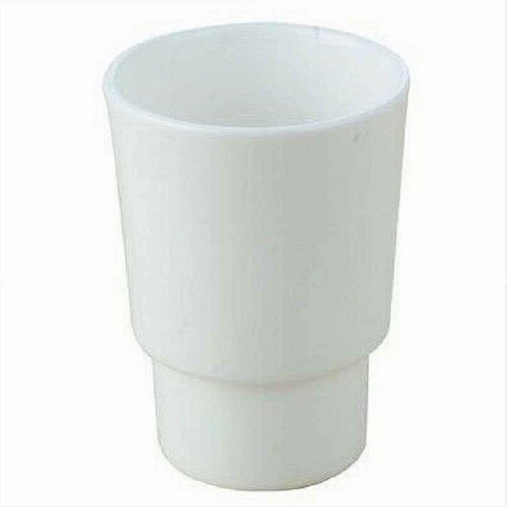 Trade Shop - Bicchiere Ricambio Porta Spazzolino In Ceramica Bianca Bagno Accessori 59346 -