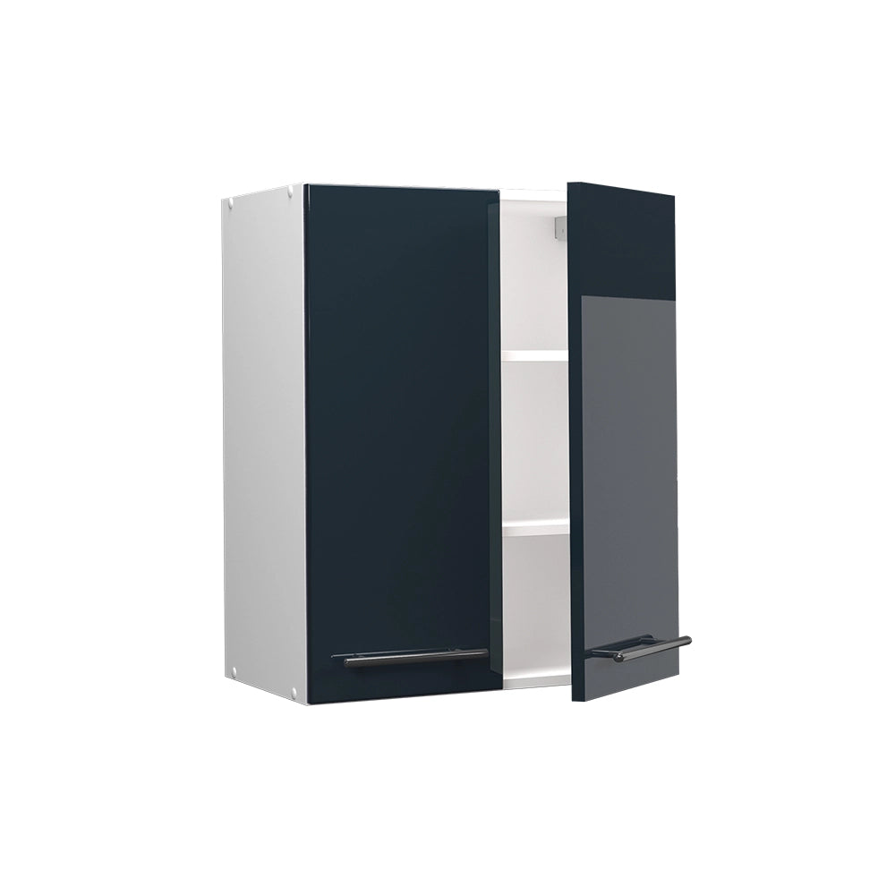 Pensile da cucina Fame-Line Blu scuro lucido/Bianco 60 cm Vicco