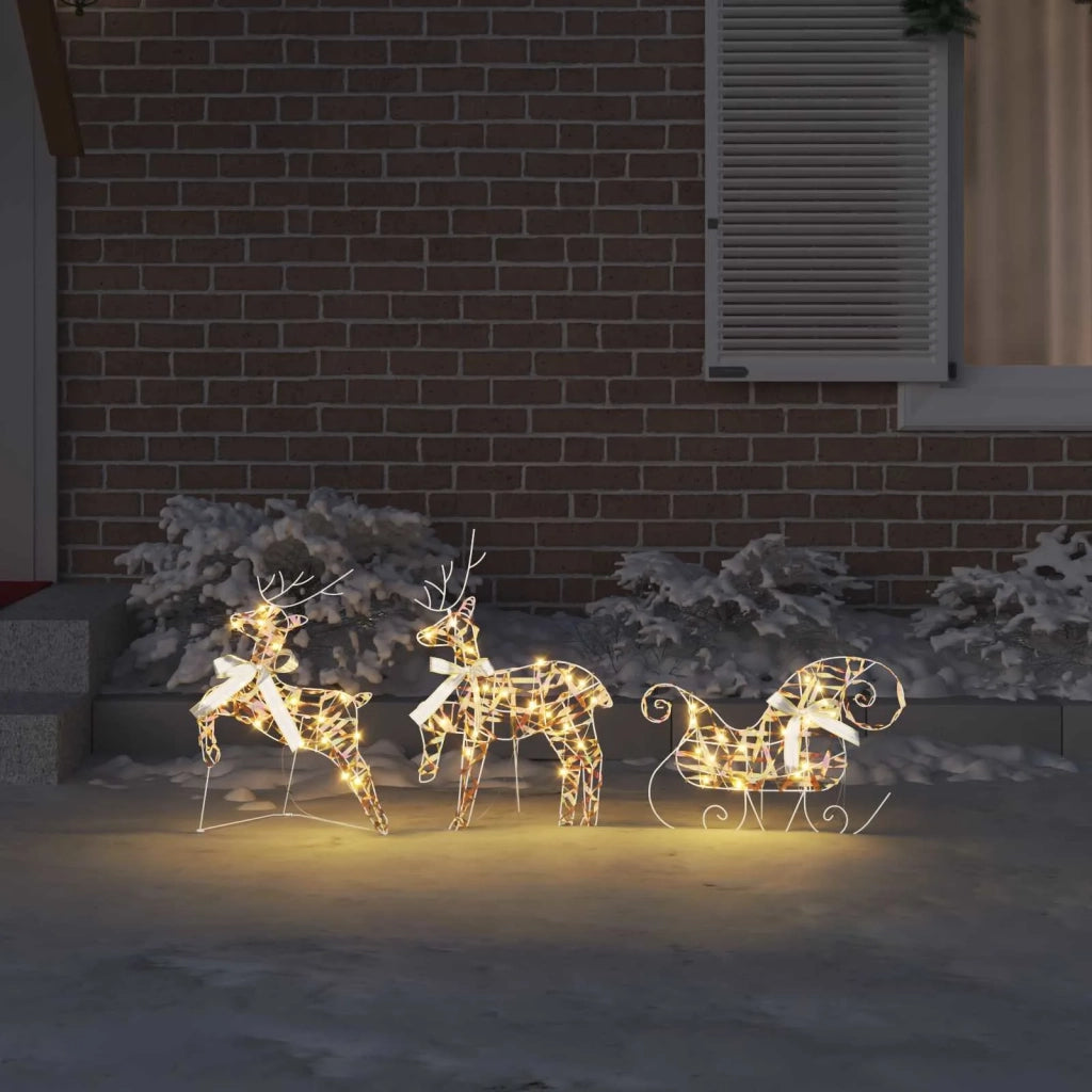 Renne LED con 60 LED 3 pcs Bianco caldo PET 42019145
