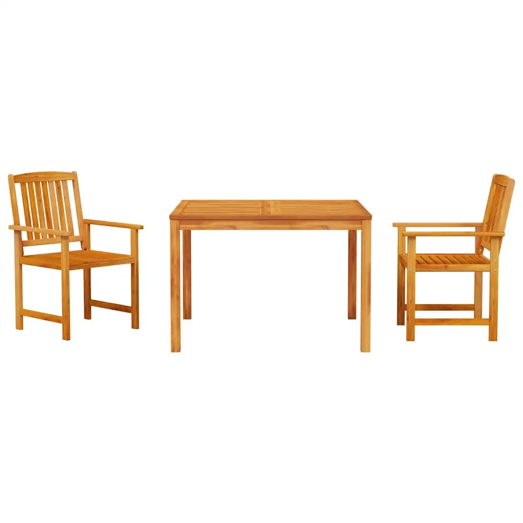 Set da Pranzo per Giardino 3 pcs Marrone 3375684
