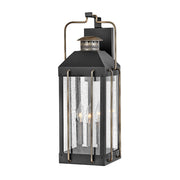 Applique esterno retrò nero E14 3x40W Fitzgerald Hinkley