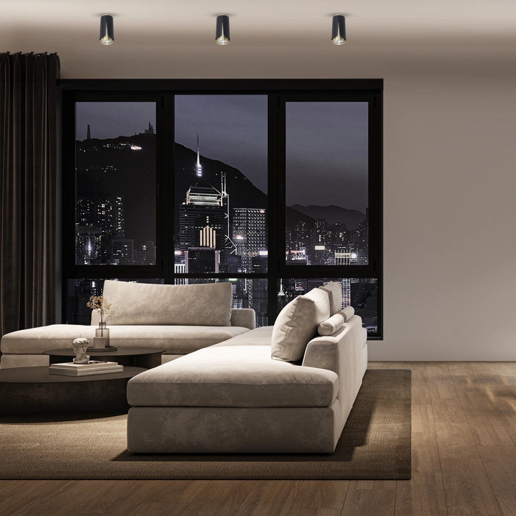 Spot da soffitto nero oro 1xGU10 8W Flower Milagro