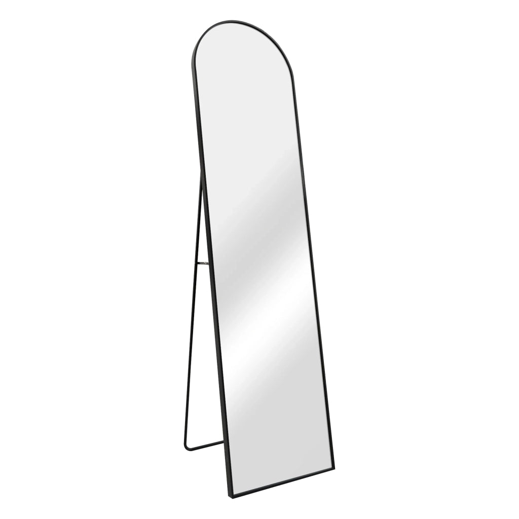 Specchio a figura intera inclinabile 160 x 40 cm nero 03_0007971