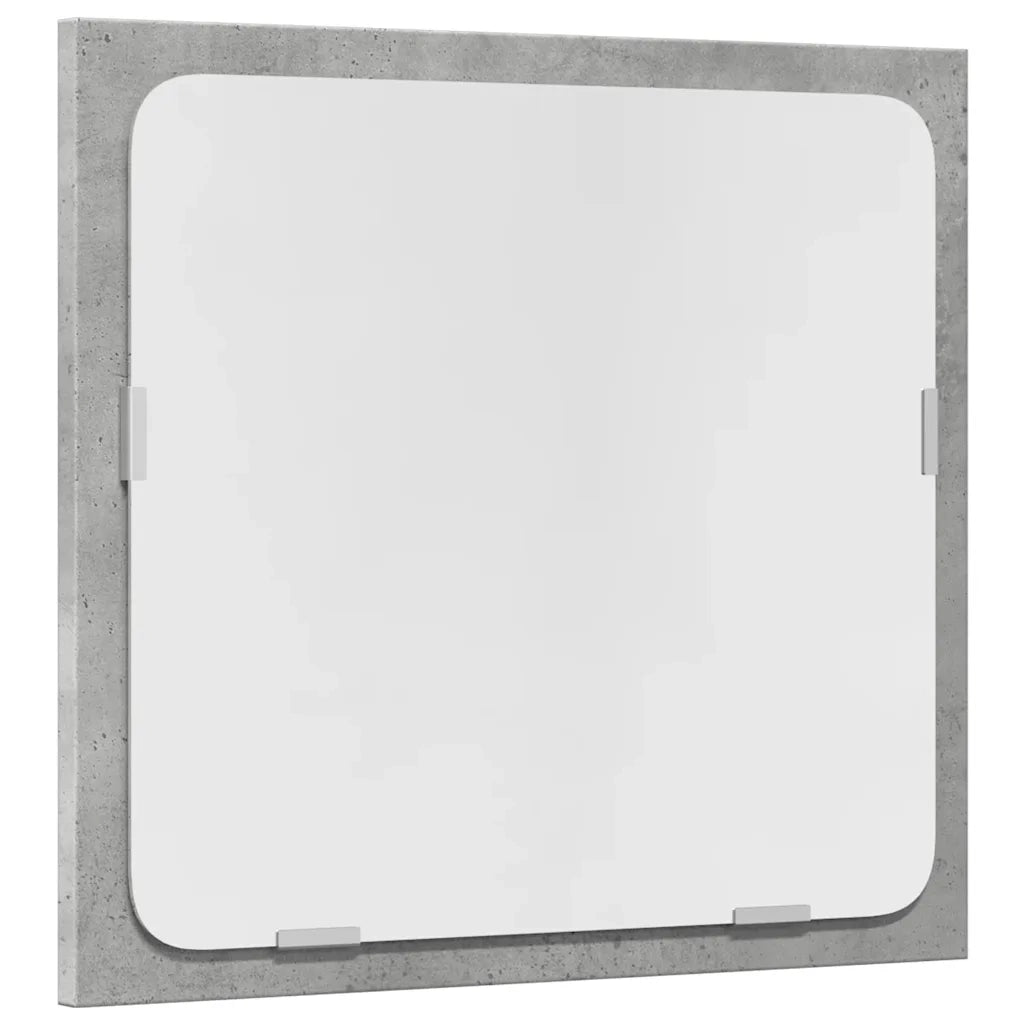 Set Mobili da Bagno 2 pz Grigio Cemento in Legno Multistrato 856368