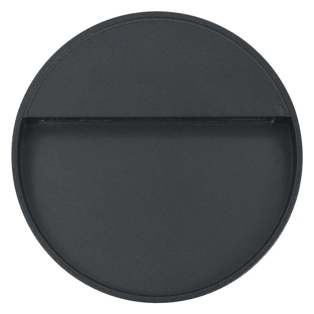 Lampade da Parete da Esterno a LED 2 pz 3 W Nere Rotonde 45658