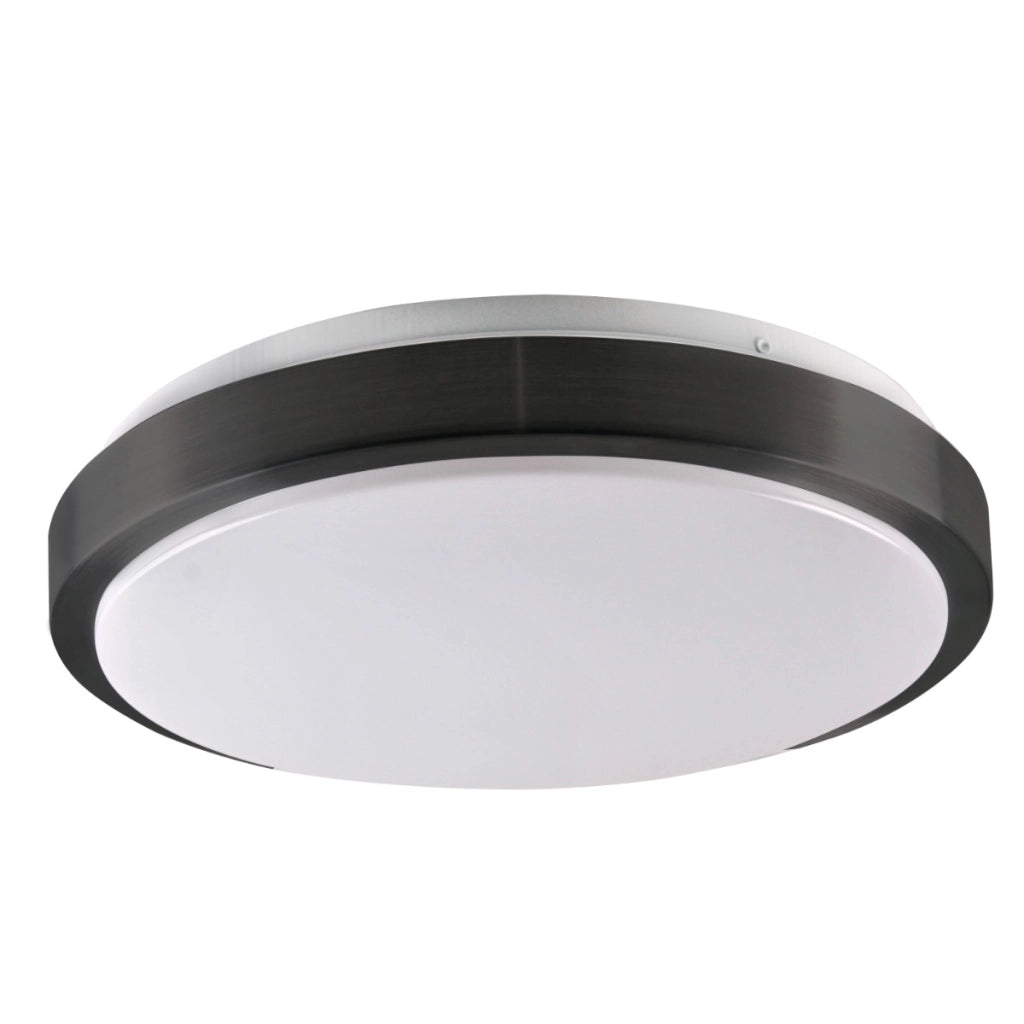 Plafoniera Benedykt rotonda nera 33cm 2xE27 20W Polux