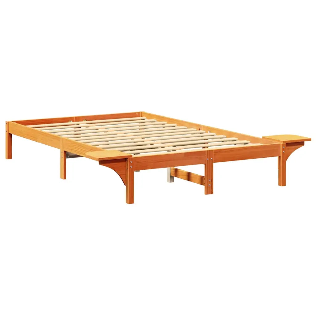 Struttura del letto Marrone cerato 120 x 190 cm Pino massello 873201