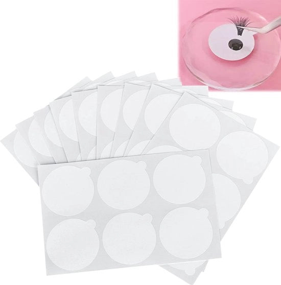 Imbottigliatore di smalti per ciglia impermeabile - 180 pezzi - Pads da getto - Sostenibile - Durata di utilizzo estesa - Design antimacchia - Padrino per smalti per ciglia