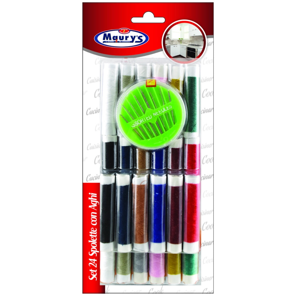 MAURY'S KIT CUCITO CON AGHI E SPOLETTE