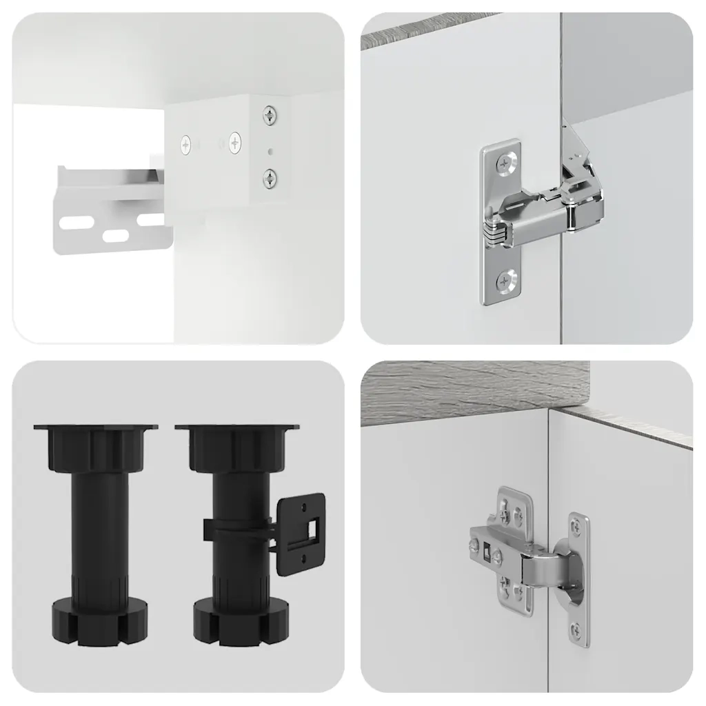Set Mobili da Cucina 14 pz Kalmar Grigio Sonoma in Truciolato 3314977