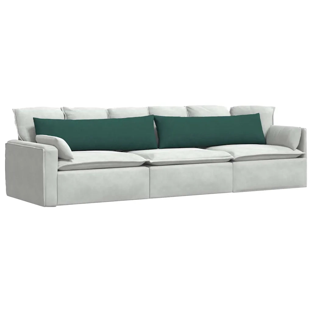 Cuscini da Divano 2 pcs Verde Scuro 145 x 40 cm Tessuto 42013830