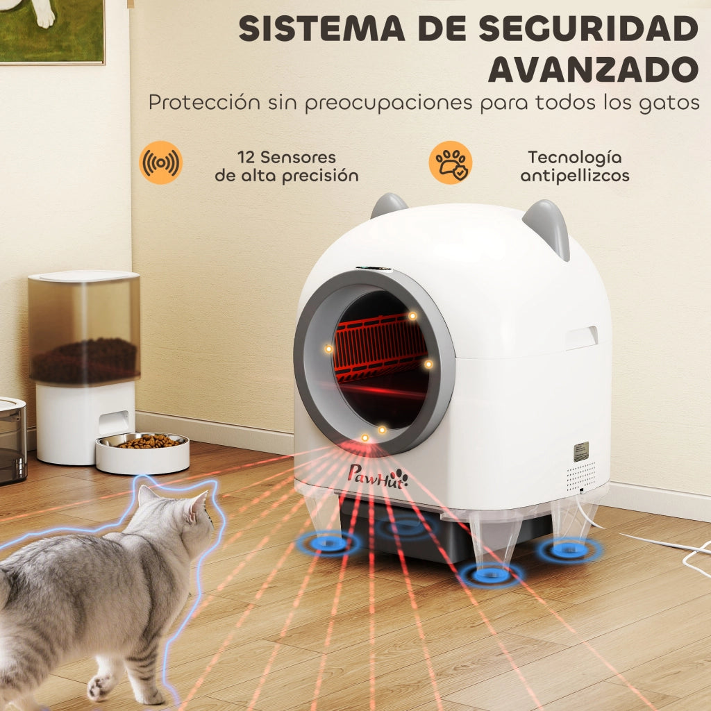 Arenero per Gatti Autolimpiante 80L ¨C zephmum ¨C Grigio