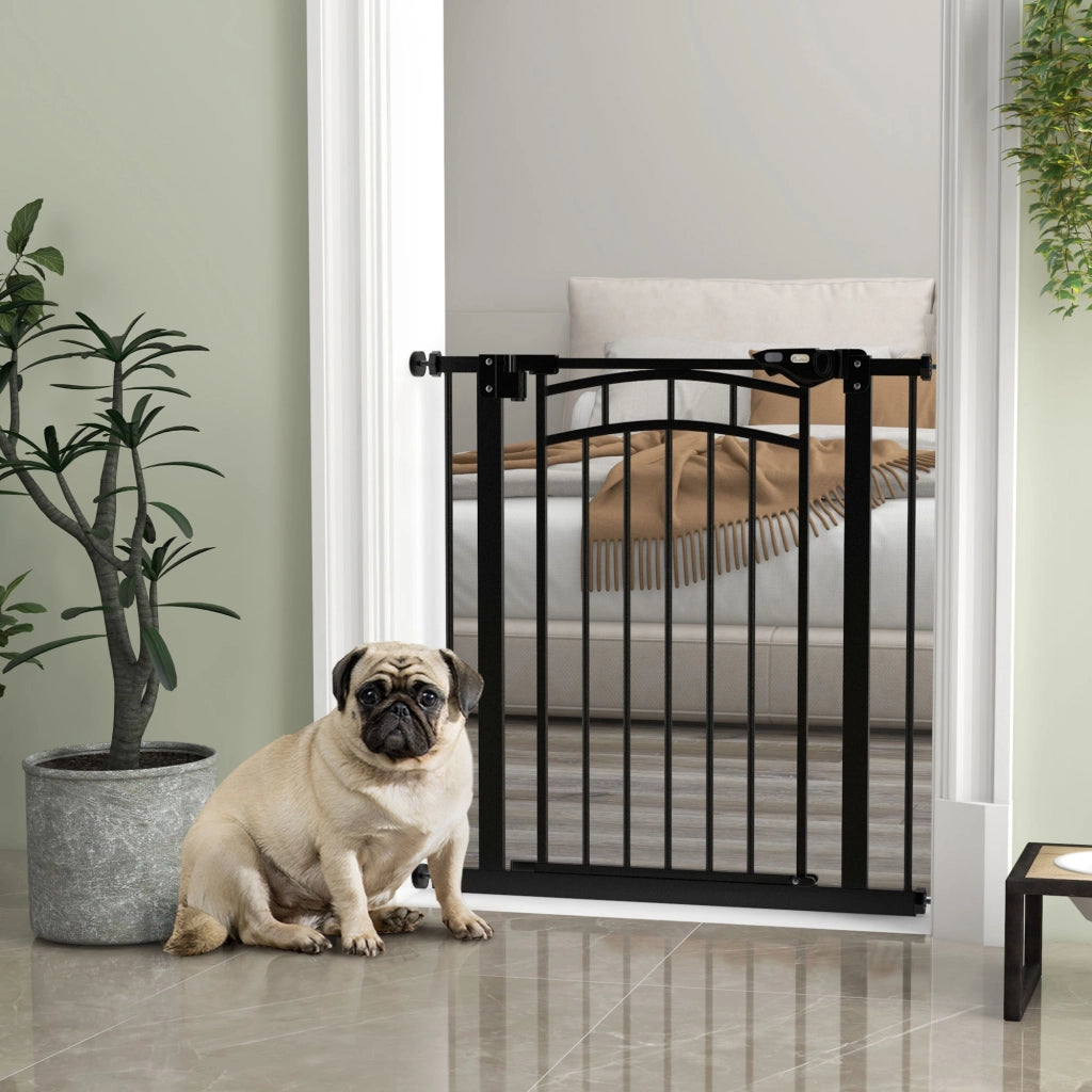 Barriera per cani e scale ¨C zephmum ¨C Nero 74-80x76 cm