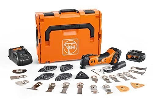 FEIN 71293661000 Multimaster AMM 700 Max Top Utensile multifunzione cordless 18 V 4,0 Ah 2 batterie StarlockMax QuickIN colore Nero