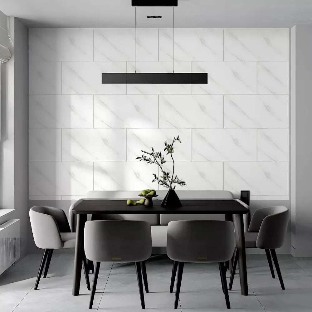 Piastrelle adesive in marmo ¨C Minimal ¨C set 10 pezzi per bagno e cucina