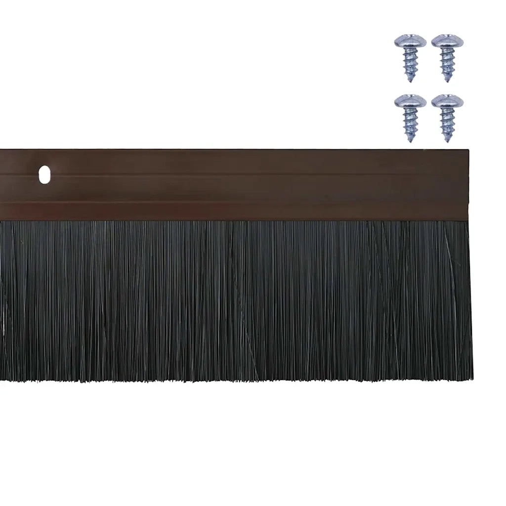 Spazzole per porte a vite 6 pcs Marrone 100 cm 42019443