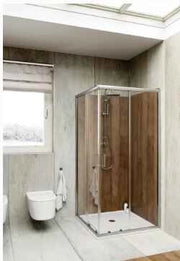 Box Doccia Rettangolare Trasparente 80X120 Entrata 56 - 8.0