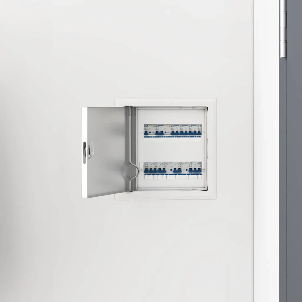 Pannello di Accesso 2 pcs Bianco 23 x 23 x 3 cm Acciaio 42010252