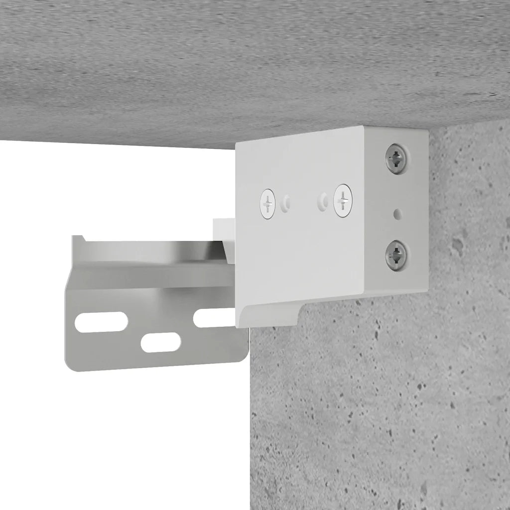 Armadietto da Bagno Grigio Cemento 60x25x30 cm in Truciolato 860061