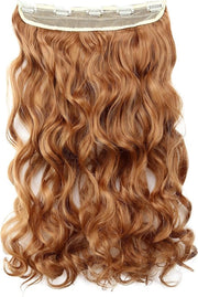 Estensioni capelli clip in 55cm, golvend, coperchio bruno, modello C66-1