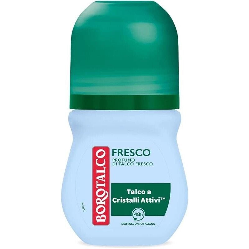 BOROTALCO ROLL-ON 50 ML FORMULA SENZA ALCOOL EFFICACIA FRESCA 48H CELESTE